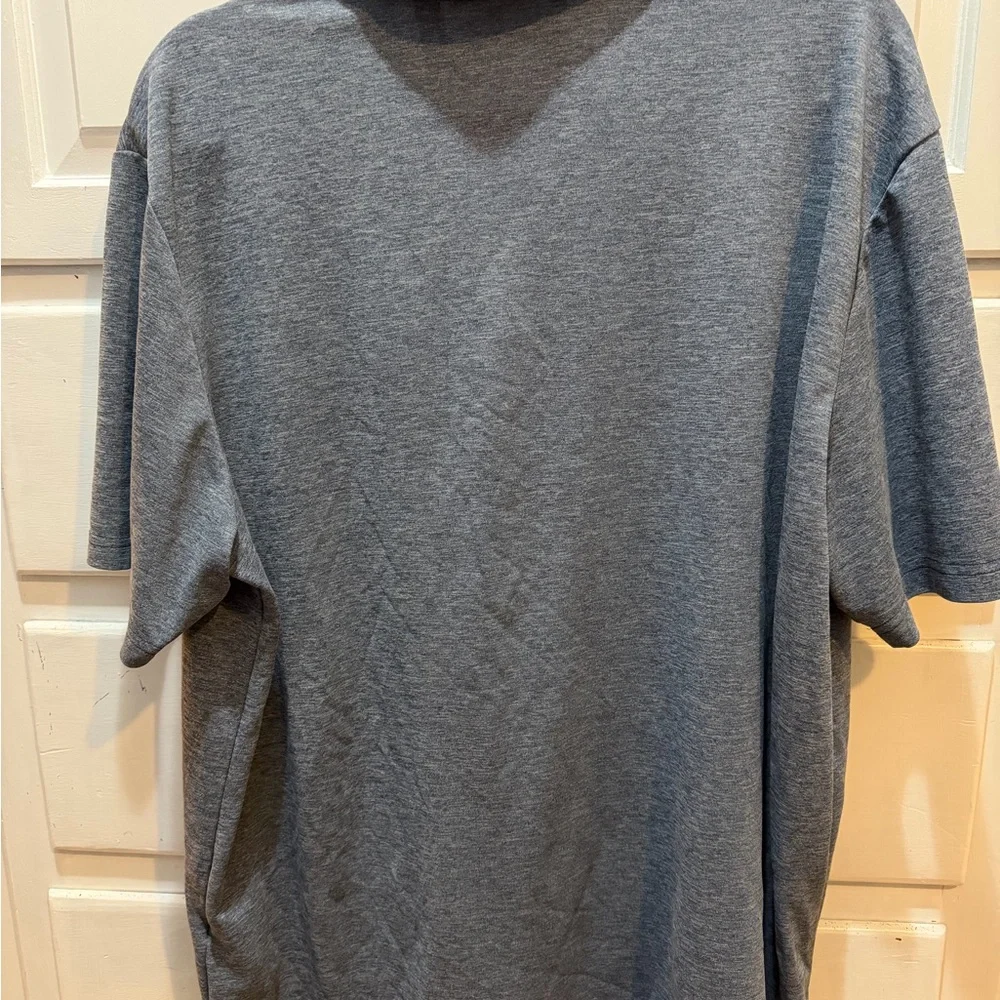 Men’s Adidas BlueGray Polo Short Sleeved 2XL Pre Owned Great Shape